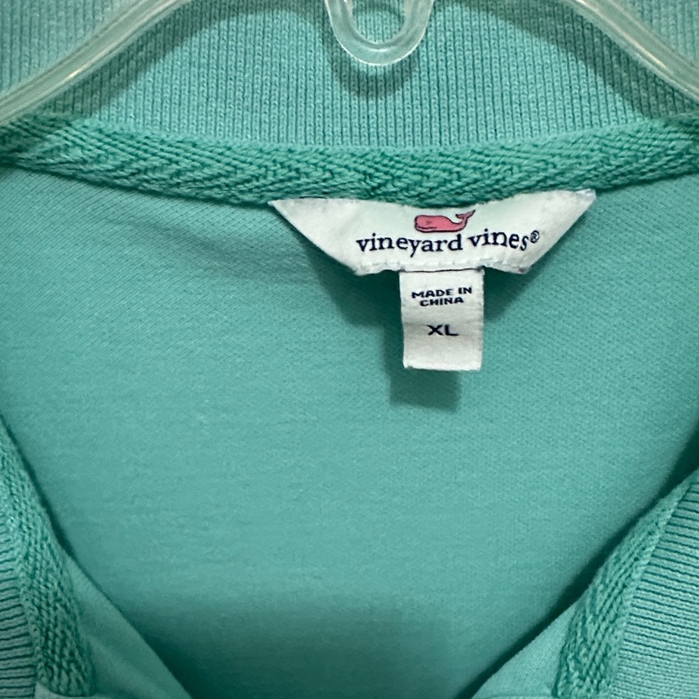 Women's Aqua Green Polo Shirt Size XL - Picture 2 of 7